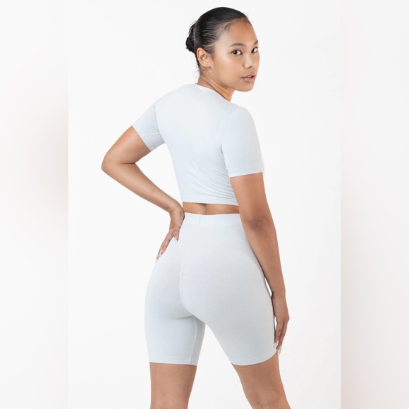 Los Angeles Apparel Pants - Los Angeles Apparel Garment Dye, Premium Cotton Spandex Bike Short, Large, Gray